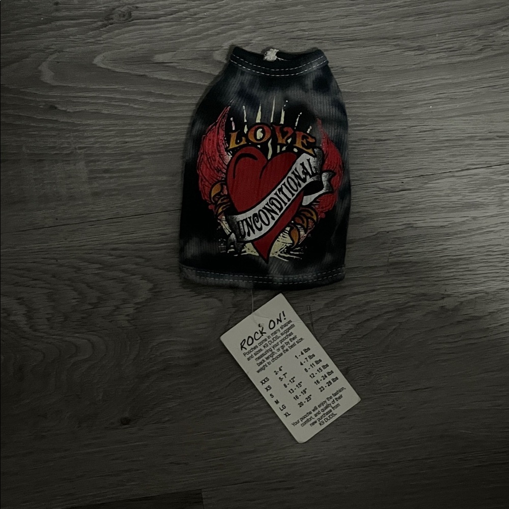 Black and Red Graphic Dog Shirt